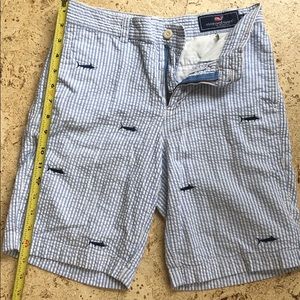 Vineyard vines Seersucker Shark print